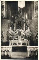 1938 Jászkarajenő, templom belső, oltár, photo (EK)