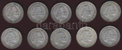 Hollandia 1956. 1G Ag (10x) T:2, 2/3