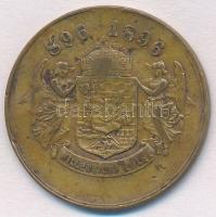 1896. "Magyarország ezer éves fenállása emlékére 896-1896" Br emlékérem (27mm) T: