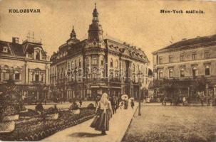 Kolozsvár, Cluj; New York szálloda, üzletek / hotel, shops (fl)