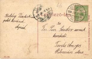 Beszterce, Bistritz, Bistrita; Spitalgasse / Kórház utca, Sahling szálloda, üzletek, templom. No. 39...