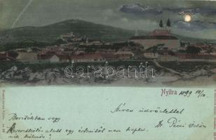 1899 Nyitra, Nitra; este. Huszár István kiadása / night