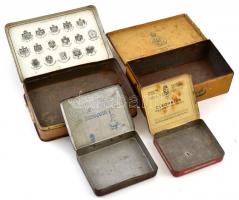 4 db régi cigarettásdoboz (Sahib Cigarettes, "Le Khédive", Chubek szivarka, Cleopatra egyi...