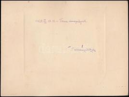 1928 Bp., Lányok tornaünnepély után, csoportképe Goszleth műterméből, hidegpecséttel jelzett, karton...