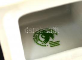 Hollóházi huszár, fehér mázas, jelzett, hibátlan, m:29 cm