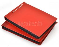 Budapestről készült festmények, rajzok, metszetek fotómásolatai 2 db albumba ragasztva, 78 db, 8×10,...