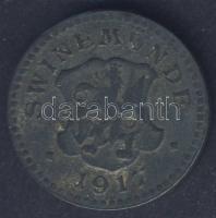 Német Birodalom/Császárság/Swinemünde 1917. 10Pf fém szükségpénz T:3