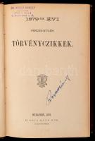 Az 1869,1870,1871,1877,1878- ik évi törvények gyűjteménye és 1879,1880,1881,1882, 1883,1884,1885-ik ...