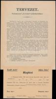 1925, 1931 Levente mozgalommal kapcsolatos iratok, tervezet, igazolvány, meghívó, 4 db
