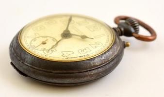 Schönwald Imre Budapest-Pécs feliratozott ébresztő funkciós mechanikus zsebóra, működő, jó állapotba...
