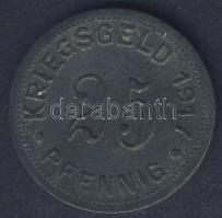 Német Birodalom/ Császárság/Münster 1917.  25Pf fém szükségpénz T:3