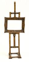 Ferkai Tibor (1958-): Festőállvány. Bronz, jelzett, m:28 cm