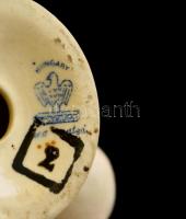 Aquincum angyalkás gyertyatartó, kézzel festett, hibátlan, jelzett, m:8 cm