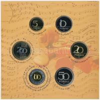 2009. 5Ft-200Ft "Haydn" (7xklf) forgalmi érme sor, benne "Joseph Haydn" Ag emlék...