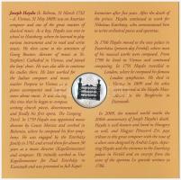2009. 5Ft-200Ft "Haydn" (7xklf) forgalmi érme sor, benne "Joseph Haydn" Ag emlék...
