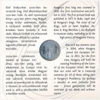 2011. 5Ft-200Ft (6xklf) forgalmi sor szettben + 3000Ft Ag "Az Európai Unió Tanácsának magyar el...