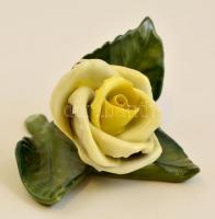 Herendi rózsa, kézzel festett, hibátlan, jelzett (koronás), 7×6 cm