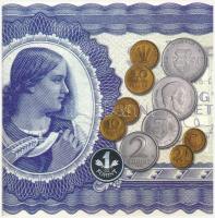 2006. 1Ft-100Ft (8xklf) forgalmi sor szettben, benne 1946-os 1Ft Ag "Hatvanéves a Forint" ...