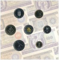 2006. 1Ft-100Ft (8xklf) forgalmi sor szettben, benne 1946-os 1Ft Ag "Hatvanéves a Forint" ...