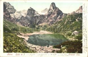 Tátra, Zöld tó. Cattarino Sándor 174. sz. / Zelené pleso / Grüner See / Green Lake, rest hosue (EK)