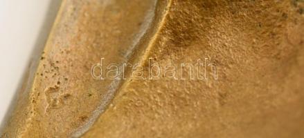 Csoma Gergely (1954-): Csontváry. Bronz kisplasztika, jelzett, 8×9 cm