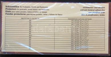 Víztiszta bankjegytok 166x80mm (100db/cs), használatlan!