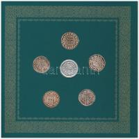 2017. 5Ft-200Ft (6xklf) forgalmi szett + I. László által kibocsátott denár egyoldalas Ag lemezverete...