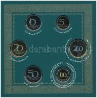 2017. 5Ft-200Ft (6xklf) forgalmi szett + I. László által kibocsátott denár egyoldalas Ag lemezverete...