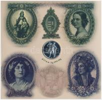 2007. 1Ft-100Ft (8xklf) "Berán Lajos és a pengő" forgalmi sor, benne "Berán Lajos és ...