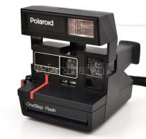 Polaroid One Step Flash fényképezőgép, üres filmkazettával, működő elemmel, jó állapotban