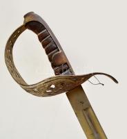 cca 1900 Régi tiszti? kard, fém hüvellyel, tisztításra szorul, pengehossz: 80 cm, teljes hossz: 94,5...