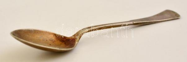 Ezüst (Ag.) kiskanalak, 4 db, jelzettek, nettó: 33,9 cm