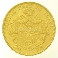 Belgium 1875. 20Fr Au "II. Lipót"  (6,47g/0.900) T:2
Belgium 1875. 20 Francs Au "Leo...