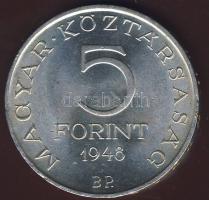 1948. 5Ft Ag "Petőfi" T:2