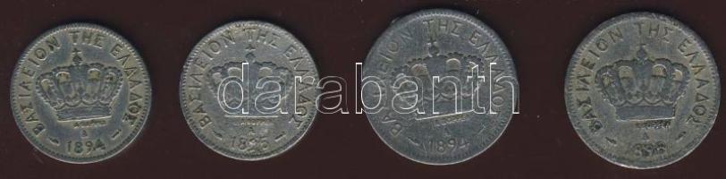 Görögország 1894-95. 10L (2klf) + 20L (2klf) T:3+,3,3/4 ph.