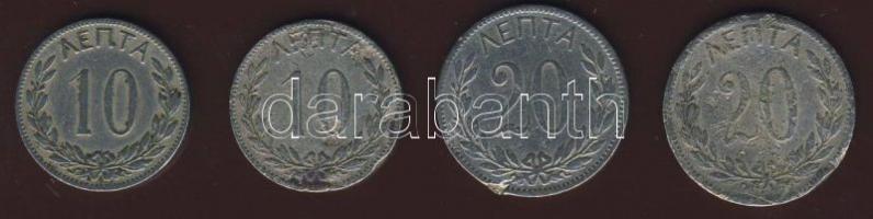 Görögország 1894-95. 10L (2klf) + 20L (2klf) T:3+,3,3/4 ph