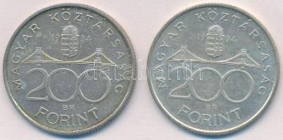 1994. 200Ft Ag "Deák" (2x) T:2