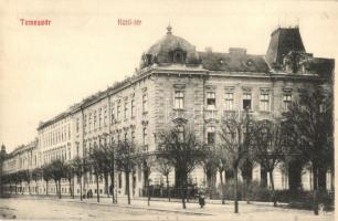1909 Temesvár, Timisoara; Küttl-tér, üzlet / square, shop