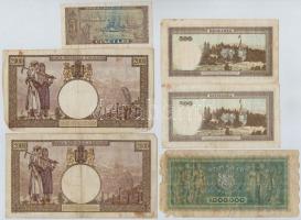 Románia 1941-1966. 6db-os vegyes bankjegy tétel T:III,III-
Romania 1941-1966. 6pcs of various bankn...