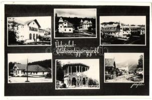 1944 Oláhszentgyörgy, Sangeorz-Bai; villák (Porumbita), gyógyforrás / villas, mineral water spring + Tábori Postahivatal 9P.