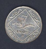 Ausztria/magyar verdejel 1802B 7Kr Ag T:2 k.