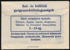 A Krisztinavárosi gyógszertár "Magyarország Védasszonyához" (Budapest I. Alkotás utca) rec...