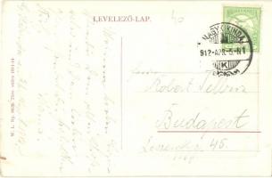 Nagykikinda, Kikinda; Ferenc József tér, Görögkeleti (ortodox) szerb templom, piaci árusok. W. L. Bp...