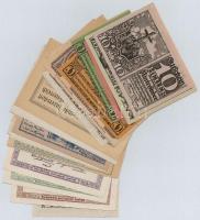 Ausztria 1920-1921. 30db-os papír szükségpénz tétel T:I,I- Austria 1920-1921. 30pcs of paper necessi...