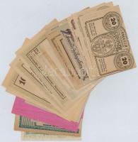 Ausztria 1920-1921. 30db-os papír szükségpénz tétel T:I,I- Austria 1920-1921. 30pcs of paper necessi...