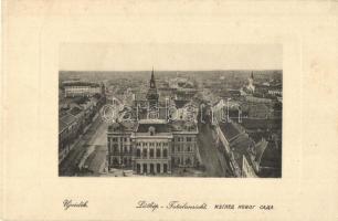 Újvidék, Novi Sad; látkép, Városháza, üzletek. W. L. Bp. 4215. / general view, town hall, shops (EK)