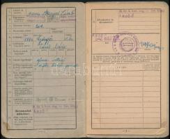 1942 Aszód, Igazolványi lap nemes Aranyosi László részére, "Zs" felülnyomással