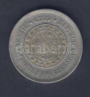 Brazília 1889. 100R T:2/3