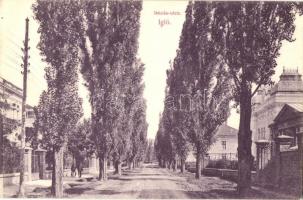 1908 Igló, Iglau, Spisská Nová Ves; Iskola utca. Ferencz D. kiadása / school street