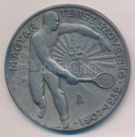 1947. Magyar-Orosz-Lawn Tennis Szövetség 1907-1932 fém tenisz díjérem. Szign.: AFA(?) (59mm) T:2